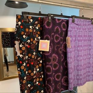 NEW, NWT LuLaRoe skirts Cassie size M, lot of 3!